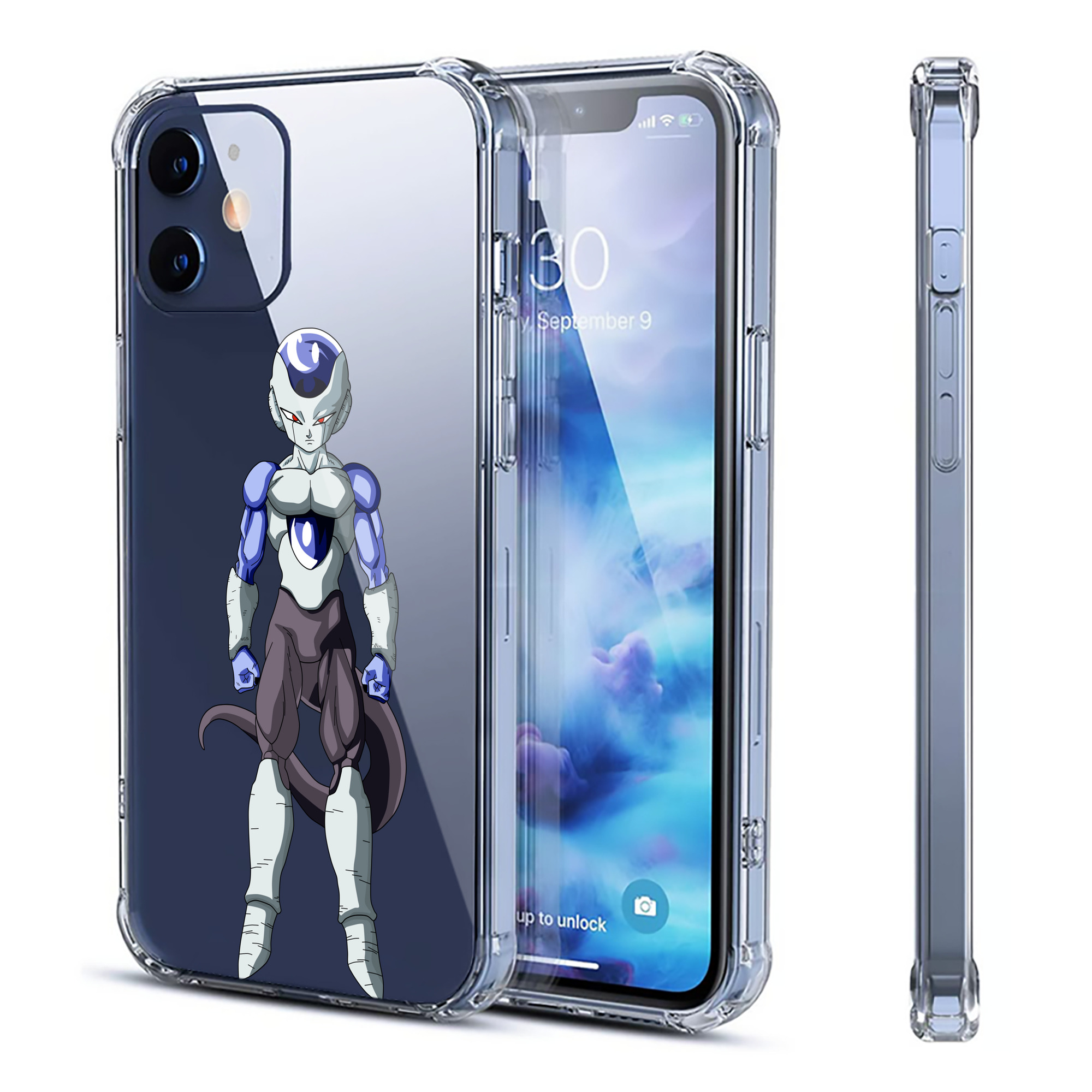 （画像用） ドラゴンボール フリーザ DRAGON BALL Frieza 【iPhone 12シリーズ対応】透明スマホケース（クリアソフトケース）